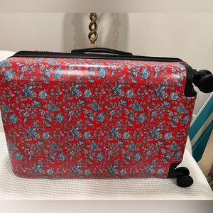 CalPak Floral Wheeled Carry On Suitcase